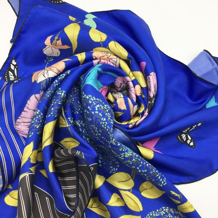 Digital Printing Twill Silk Scarf Digital Printing Twill Silk Scarf