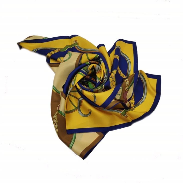 Custom Digital Double Side Printing Silk Scarf Custom Digital Double Side Printing Silk Scarf